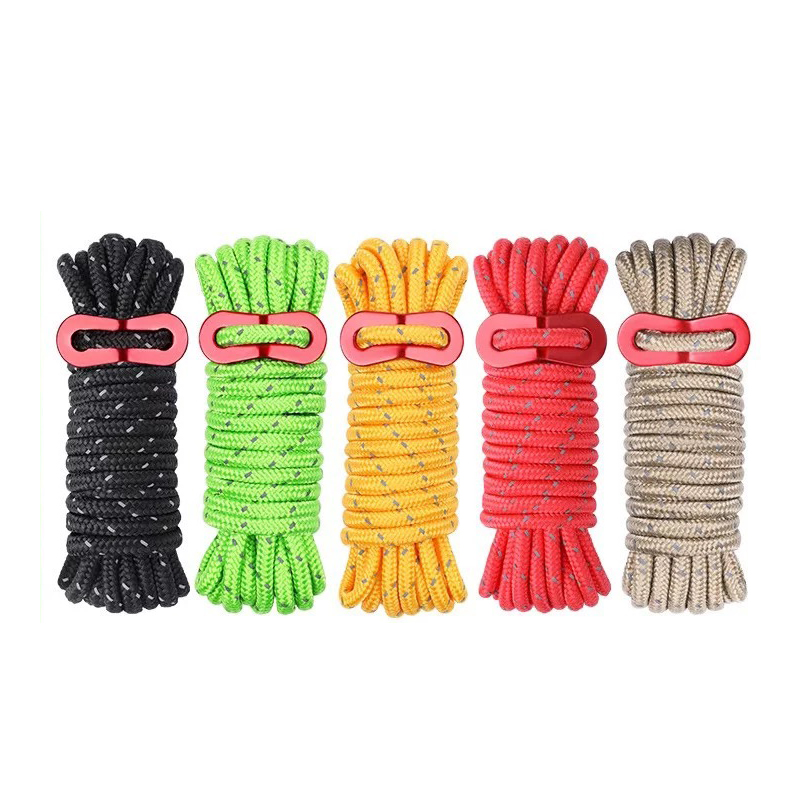 Outdoor Camping Tarp - 4m Reflective Guy Lines Tent Cord