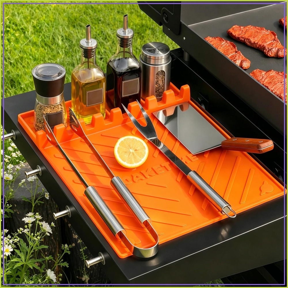 Outdoor Camping Mat - Silicone Grill Mats for Blackstone Griddle,