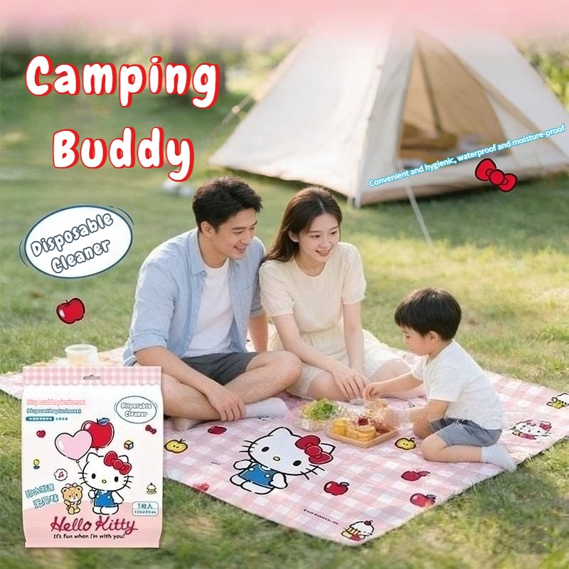 Outdoor Camping Mat - Sanrio Kawaii Hello Kitty Waterproof Picnic