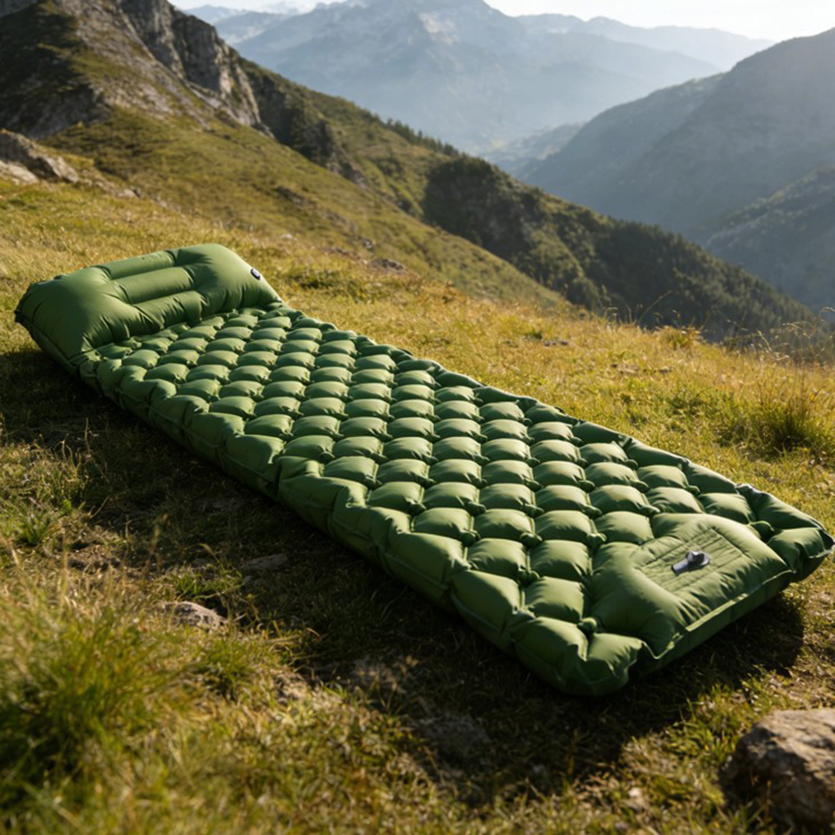 Outdoor Camping Inflatable Tent - Inflatable mattress, outdoor camping tent sleeping