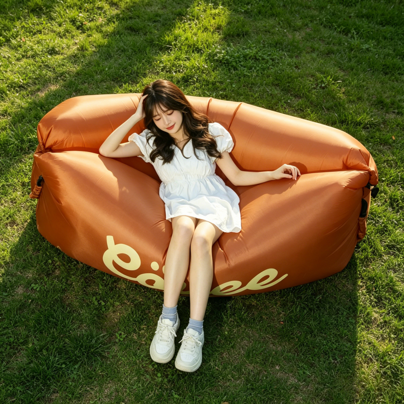 Outdoor Camping Couch - Portable Inflatable Air Sofa Lazy Bed