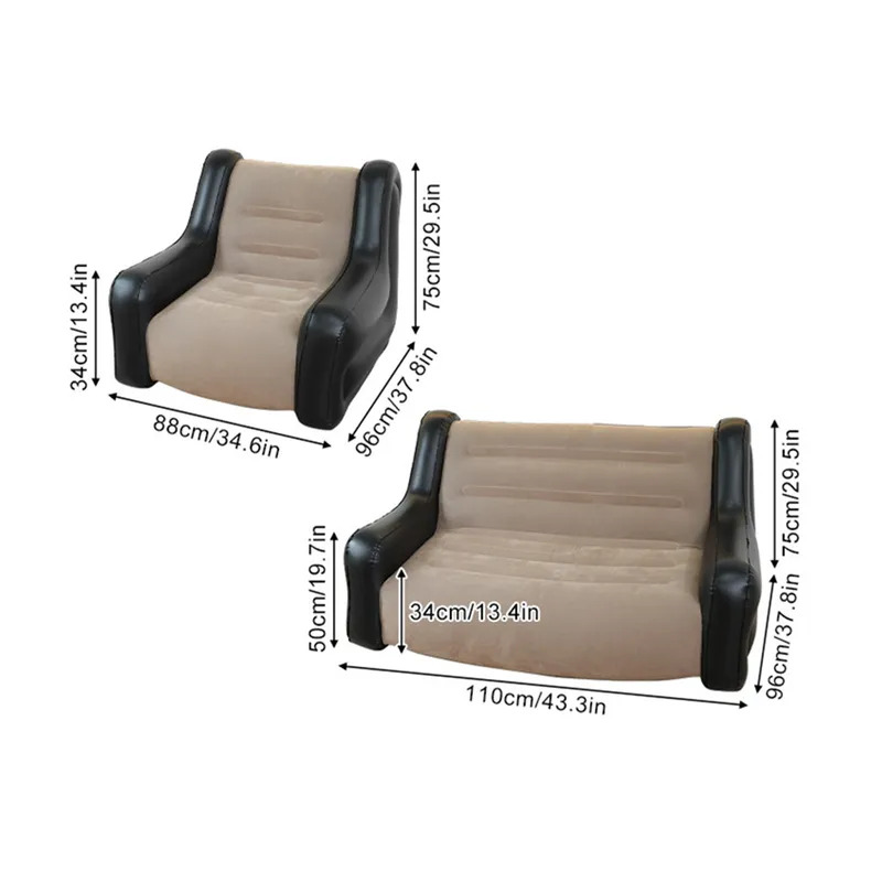 Air Mattress Inflatable Sofa D - Outdoor Camping Couch reseña y precio