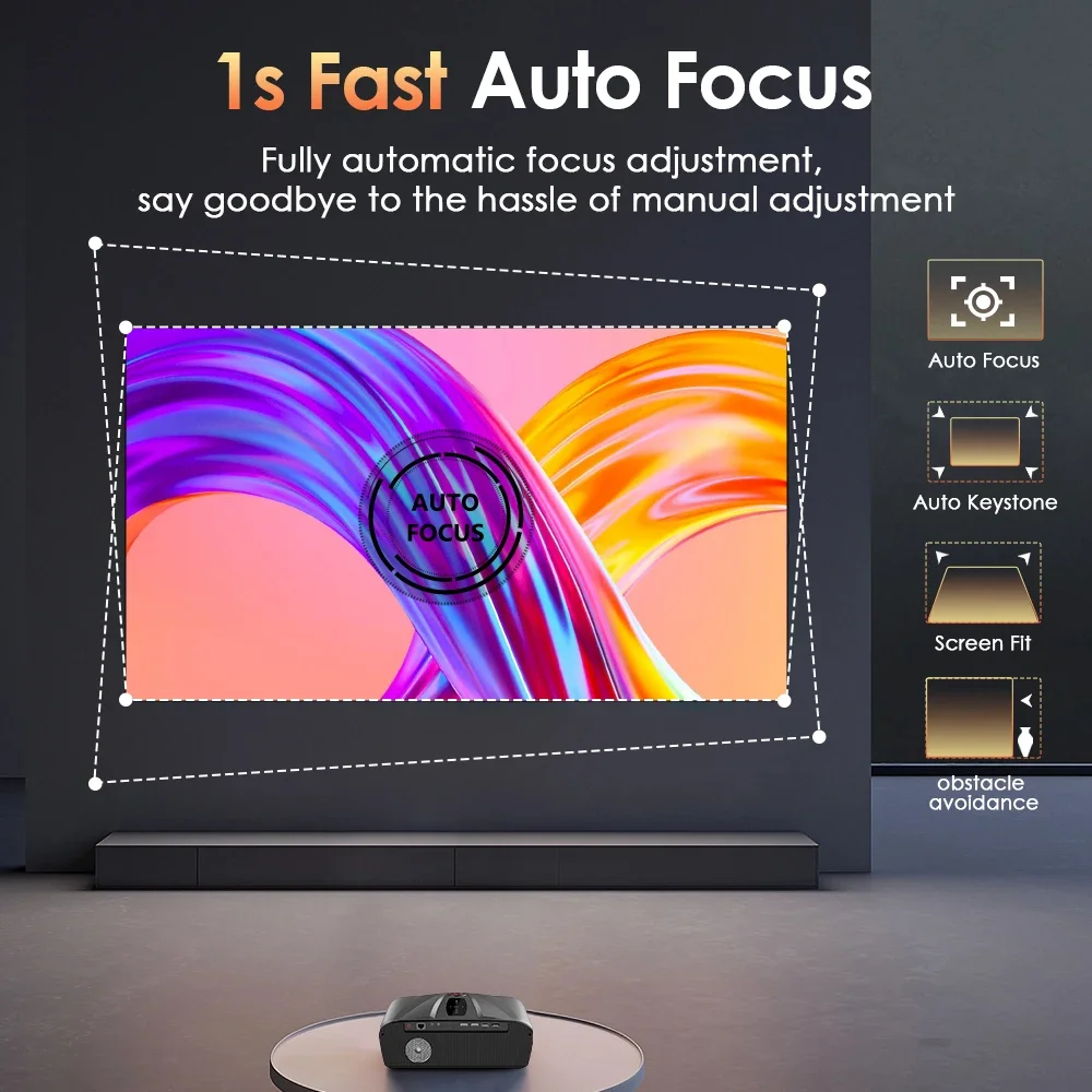 4K 3800 ANSI Projector Android - Outdoor Camping Tv reseña y precio