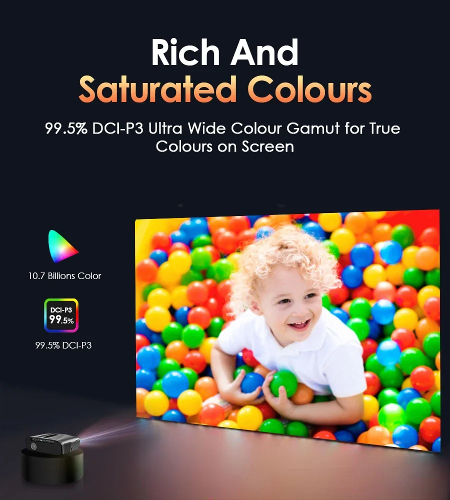 4K 3800 ANSI Projector Android - Outdoor Camping Tv reseña y precio