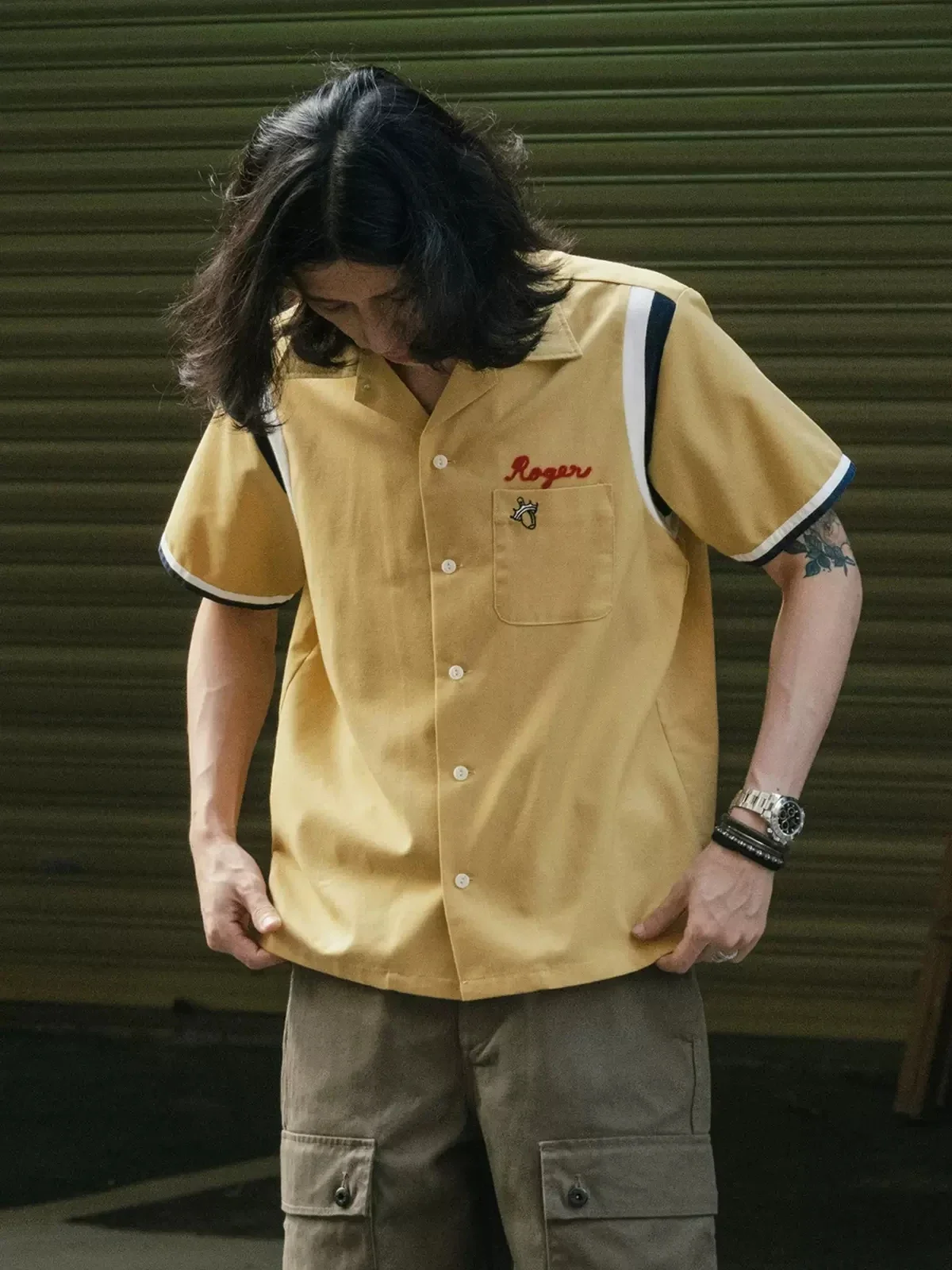 Non Stock Retro Bowling Shirt  - Outdoor Camping Rocker reseña y precio