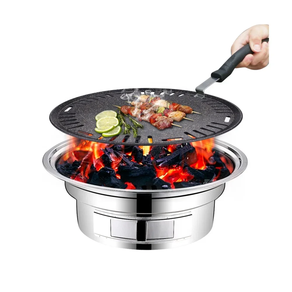 Aluminum round bbq plate non s - Outdoor Camping Korea reseña y precio