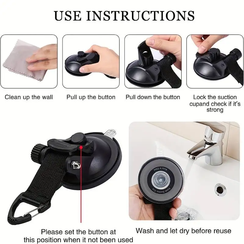 4Pcs Suction Cup Anchor Securi - Outdoor Camping Tarp reseña y precio