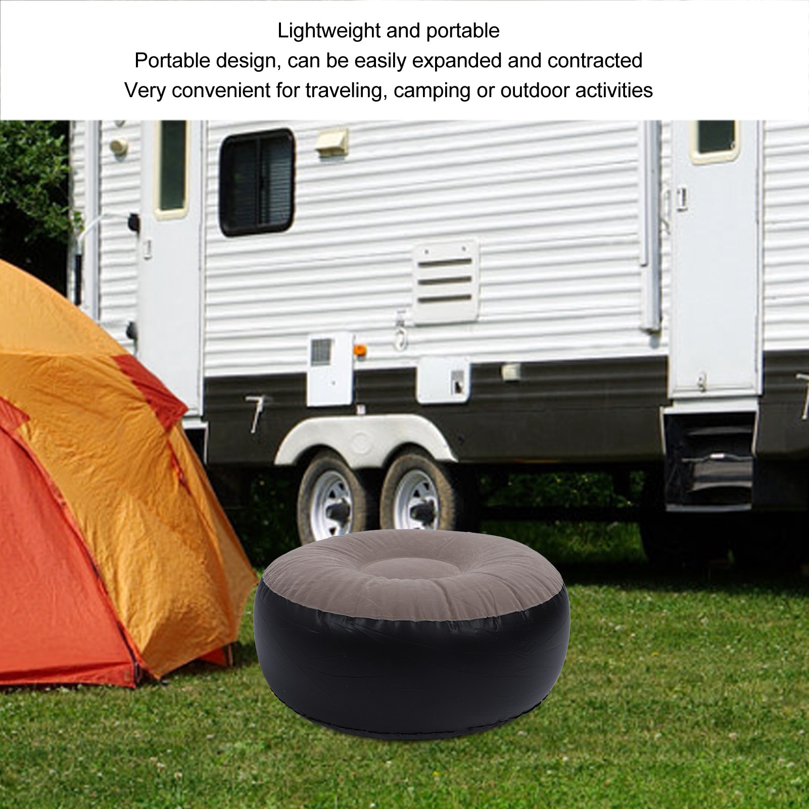 Inflatable Flocking Stool Mult - Outdoor Camping Furniture reseña y precio