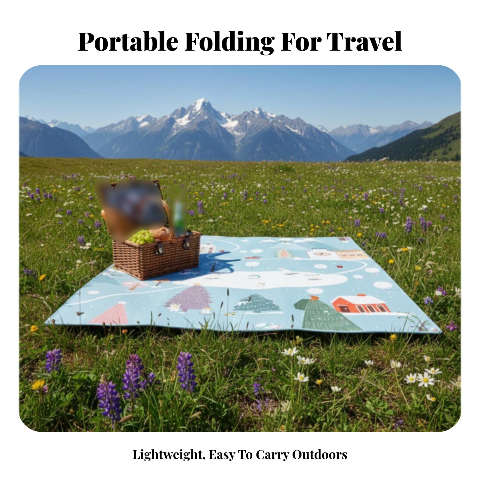 Camping Dining Mat, Foldable P - Outdoor Camping Mat reseña y precio