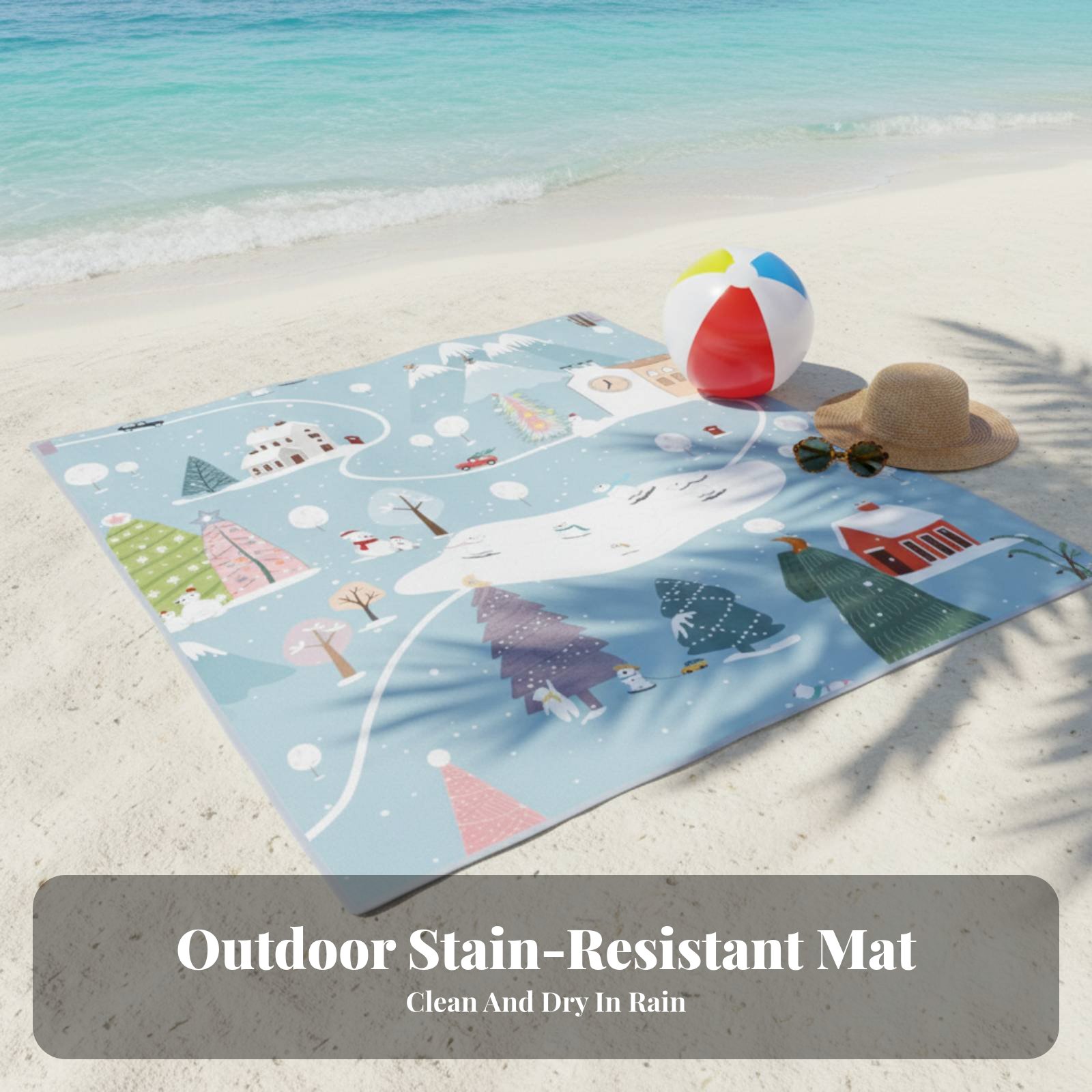 Camping Dining Mat, Foldable P - Outdoor Camping Mat reseña y precio