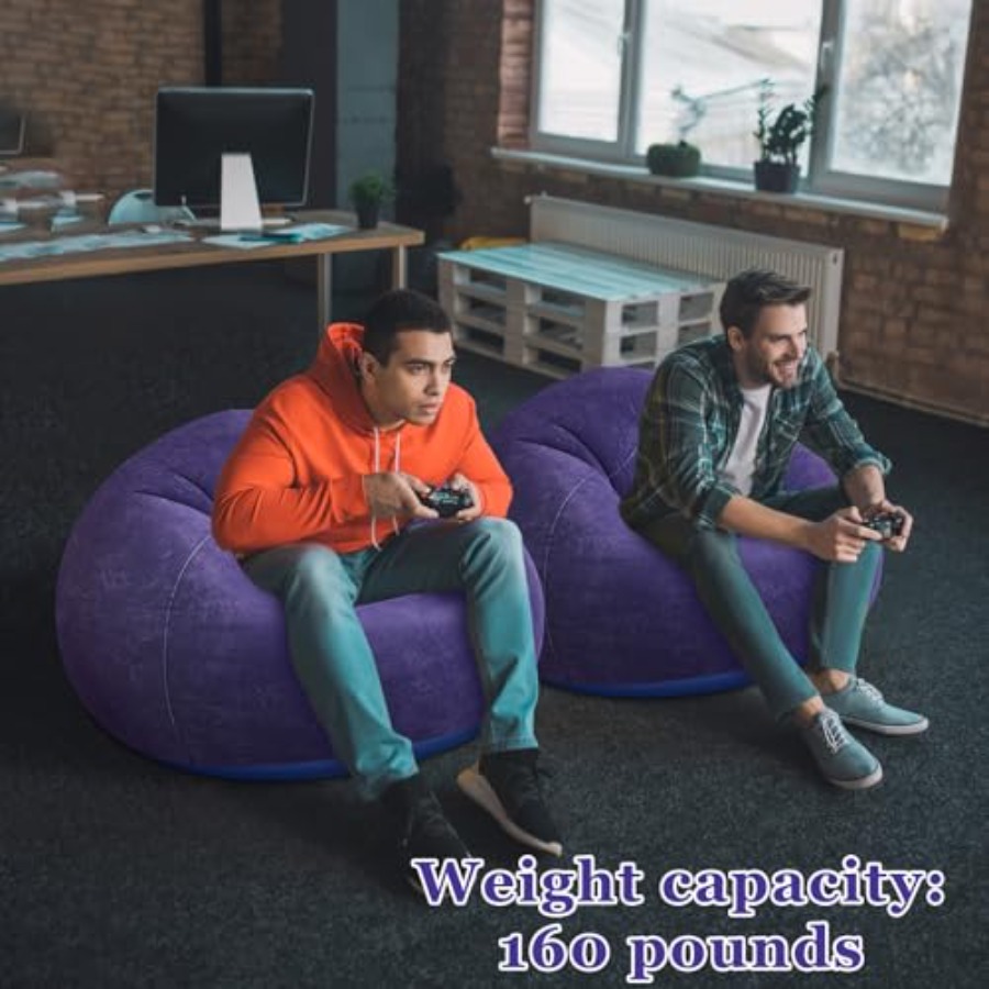 Inflatable Bean Bag Chairs Out - Outdoor Camping Couch reseña y precio