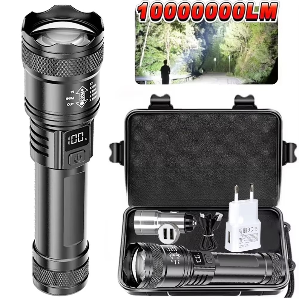 100000LM Super Bright Flashlig - Outdoor Camping Lampe reseña y precio