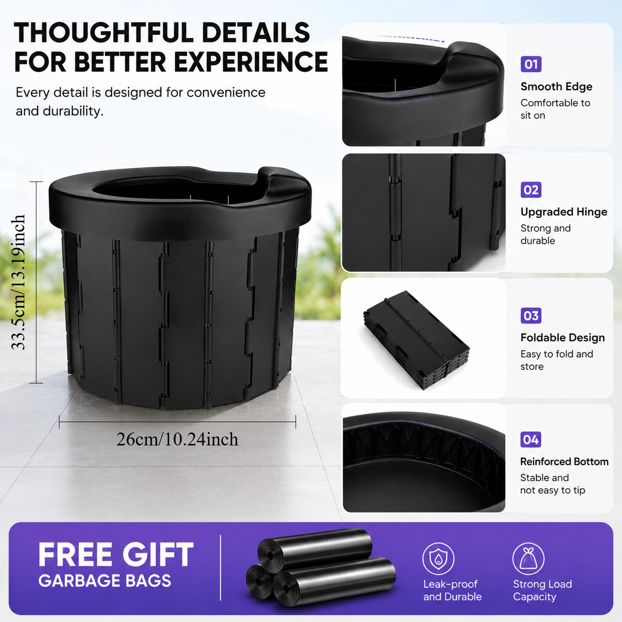 Outdoor Folding Toilet Portabl - Outdoor Camp reseña y precio