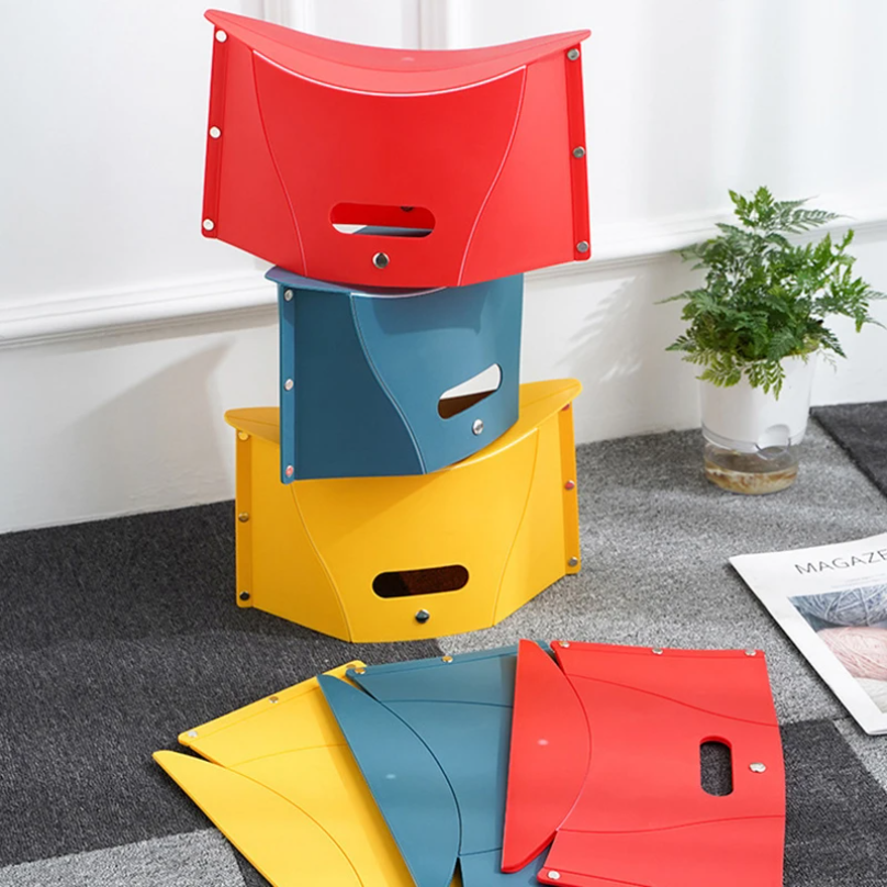 Plastic Portable Folding Stool - Outdoor Camping Folding Chairs reseña y precio