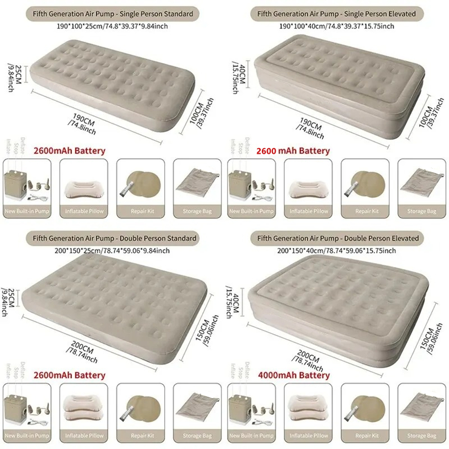 Interior Air Mattress Glamping - Outdoor Camping Couch reseña y precio