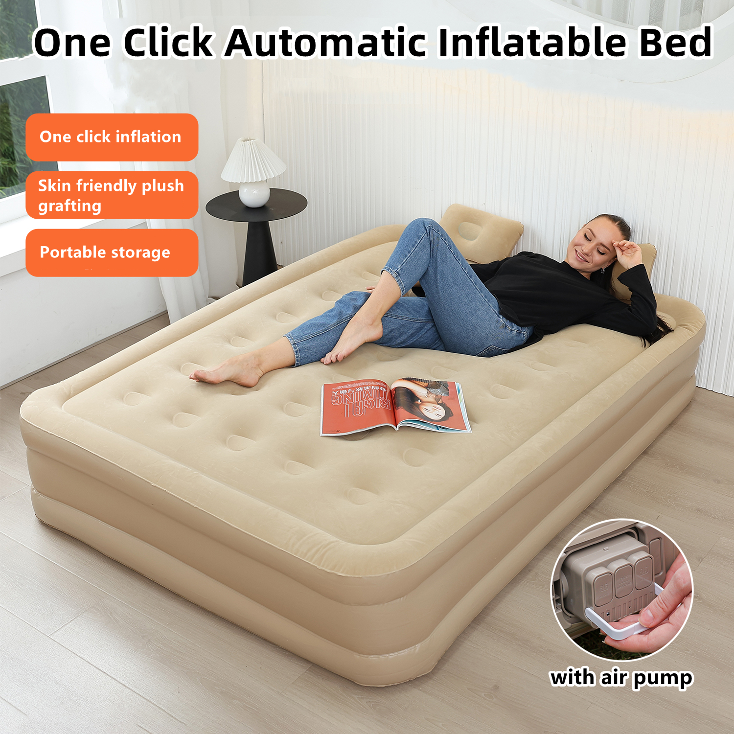 Interior Air Mattress Glamping - Outdoor Camping Couch reseña y precio