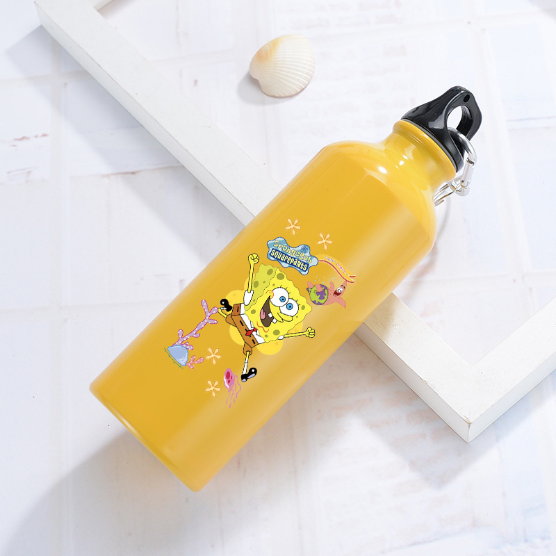 SpongeBobs Aluminum Water Bott - Outdoor Camping Anime reseña y precio