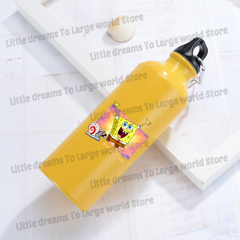 SpongeBobs Aluminum Water Bott - Outdoor Camping Anime reseña y precio