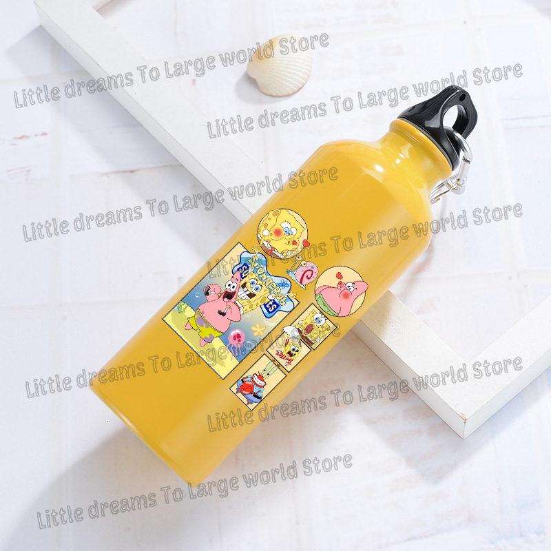 SpongeBobs Aluminum Water Bott - Outdoor Camping Anime reseña y precio