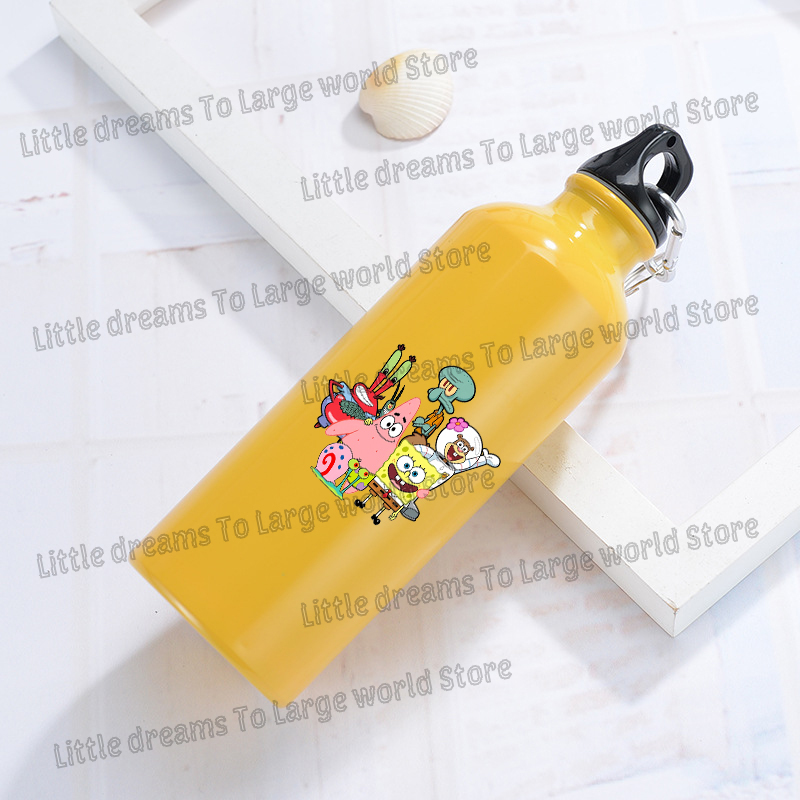 SpongeBobs Aluminum Water Bott - Outdoor Camping Anime reseña y precio