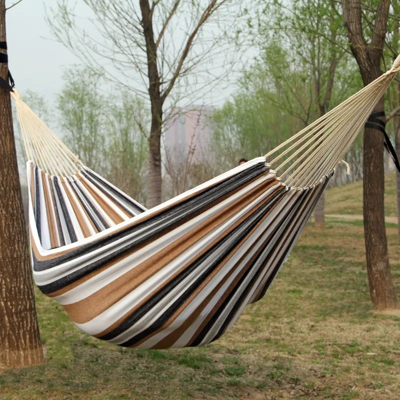 Canvas No Wooden Stick Hammock - Camping Hammock reseña y precio