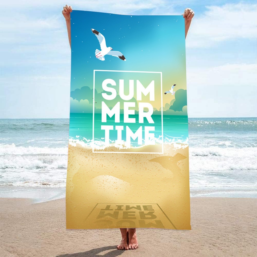 Letter Palm Tree Beach Towel 1 - Outdoor Camping Mat reseña y precio