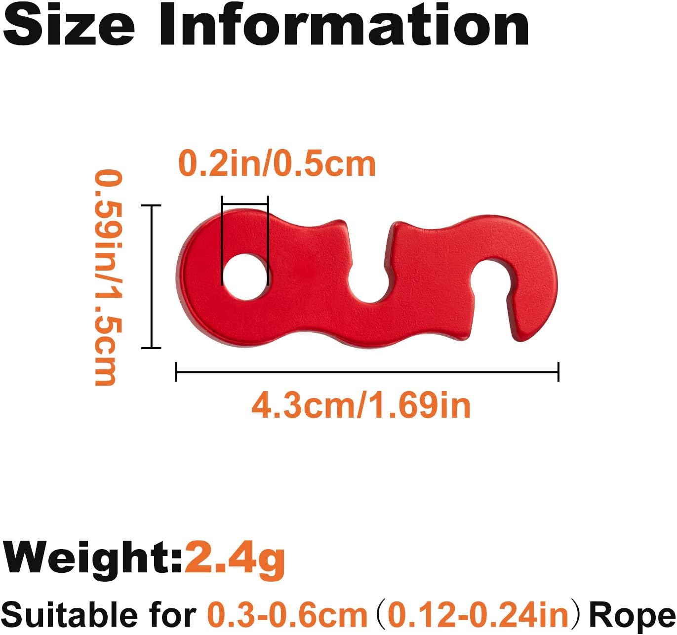 20Pcs Aluminum Alloy Tent Guyl - Outdoor Camping Tarp reseña y precio