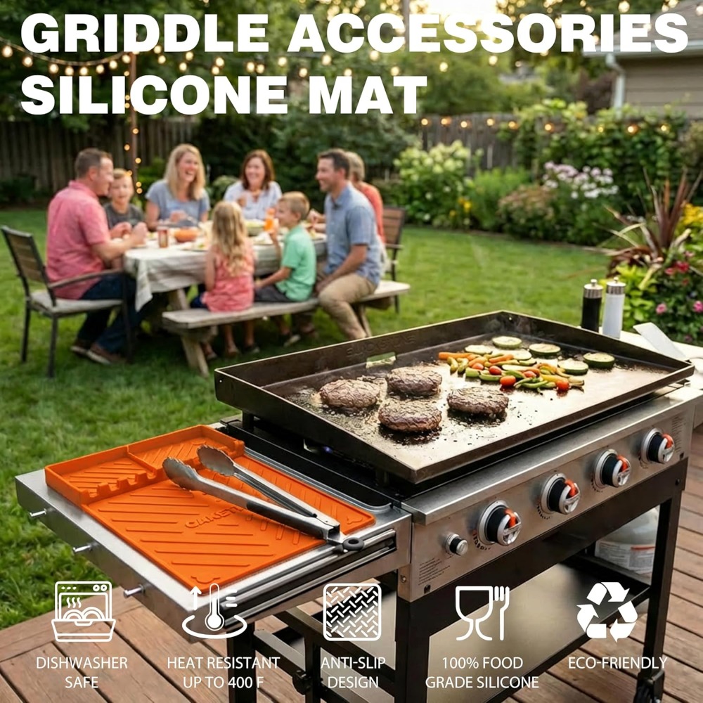 Silicone Grill Mats for Blacks - Outdoor Camping Mat reseña y precio