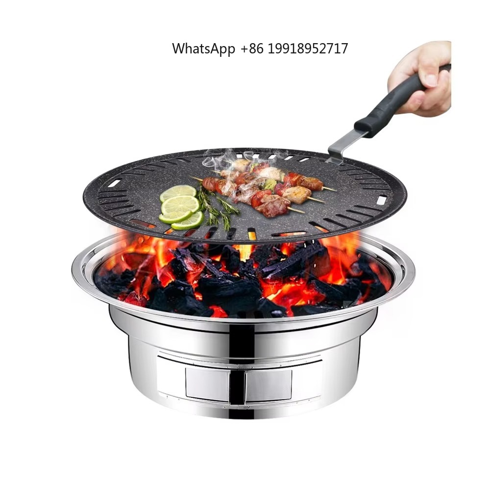 Aluminum Round Bbq Plate Non S - Outdoor Camping Korea reseña y precio