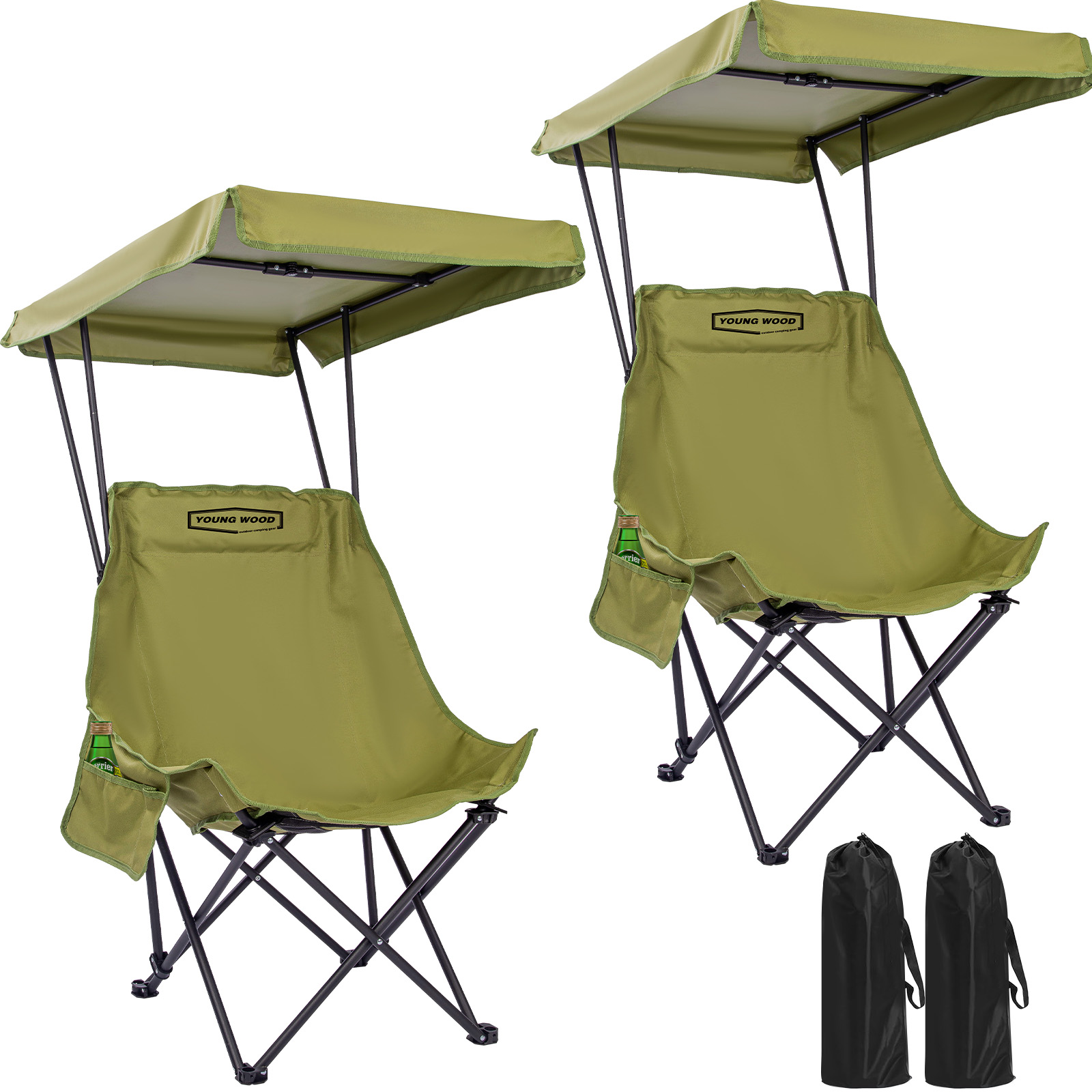 YOUNG WOOD Portable Camping Ch - Outdoor Camping Furniture reseña y precio