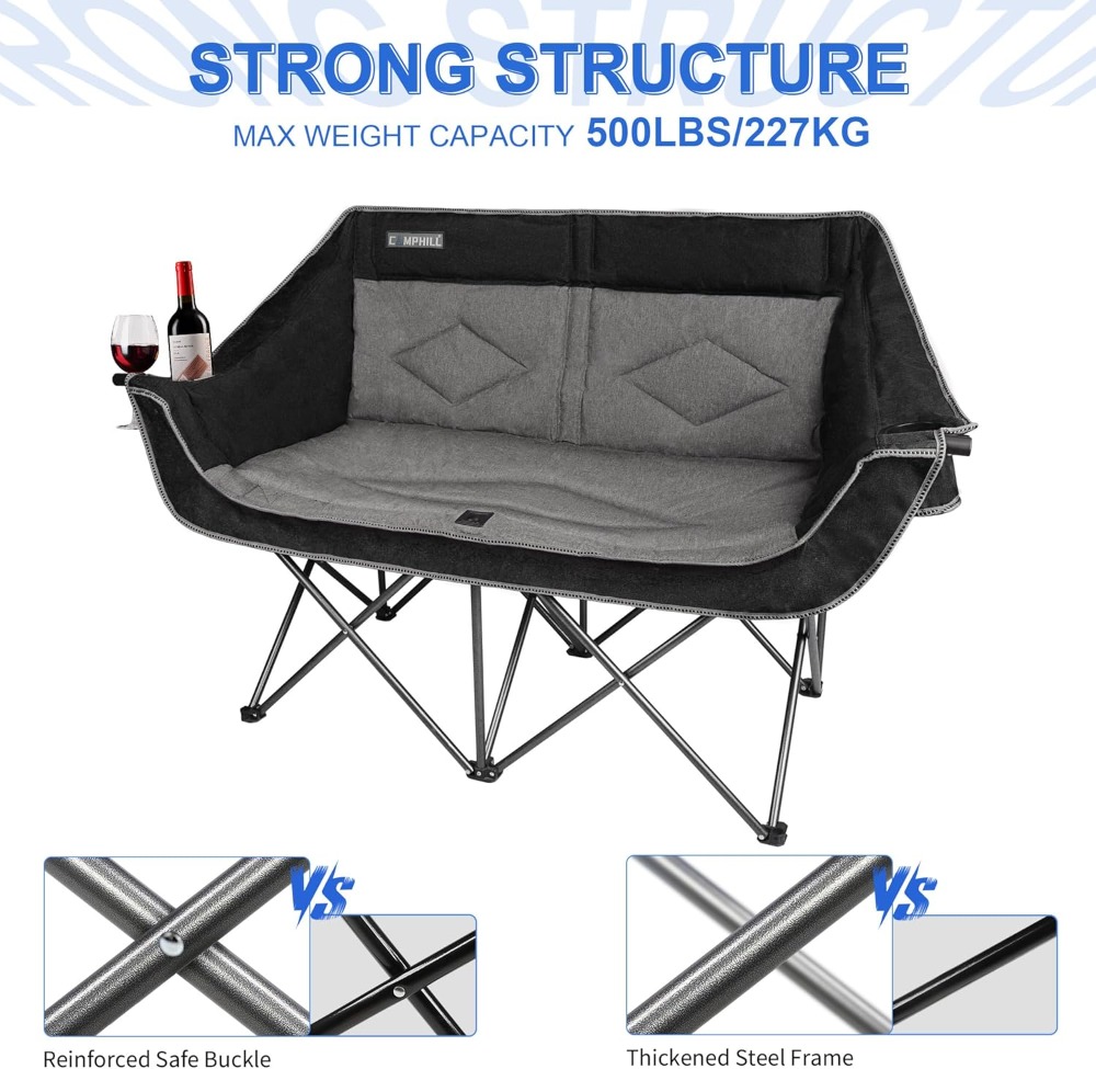 Oversized Double Camping Chair - Outdoor Camping Couch reseña y precio
