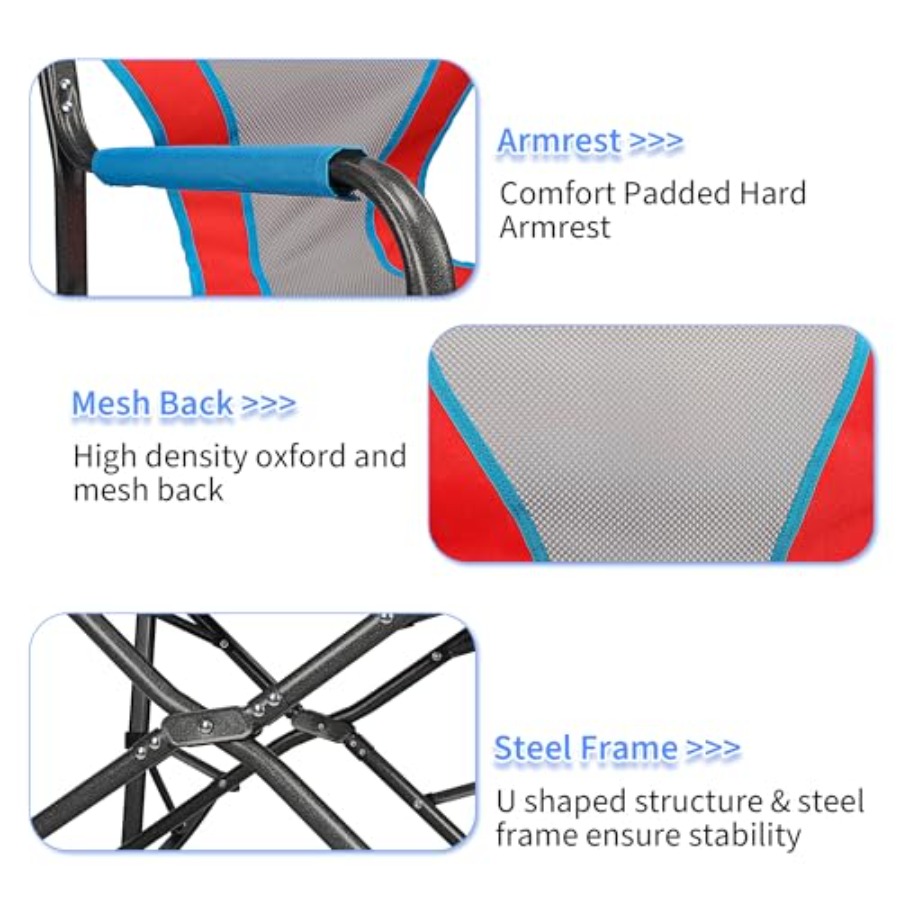 Oversized Rocking Camping Chai - Outdoor Camping Rocker reseña y precio