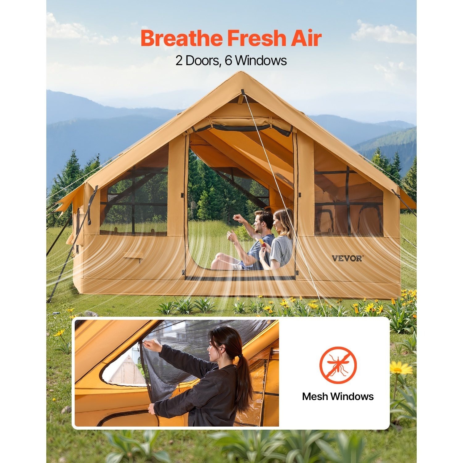 Inflatable Camping Tent – 4×3. - Outdoor Camping Inflatable Tent reseña y precio