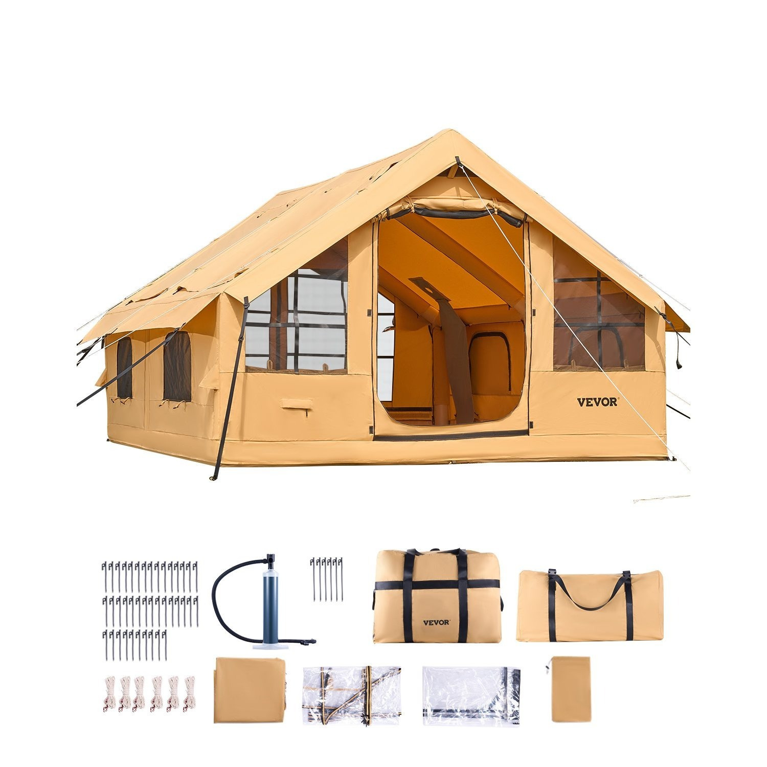 Inflatable Camping Tent – 4×3. - Outdoor Camping Inflatable Tent reseña y precio