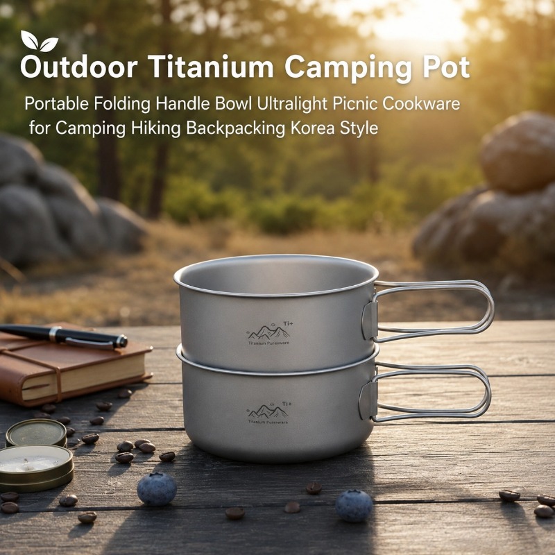 Outdoor Titanium Camping Pot P - Outdoor Camping Korea reseña y precio