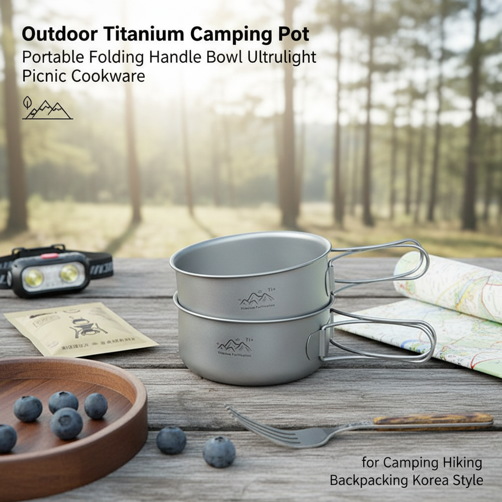 Outdoor Titanium Camping Pot P - Outdoor Camping Korea reseña y precio