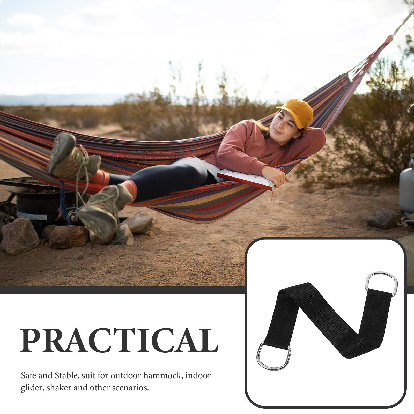2Pcs Tree Swing Connecting Str - Camping Hammock reseña y precio