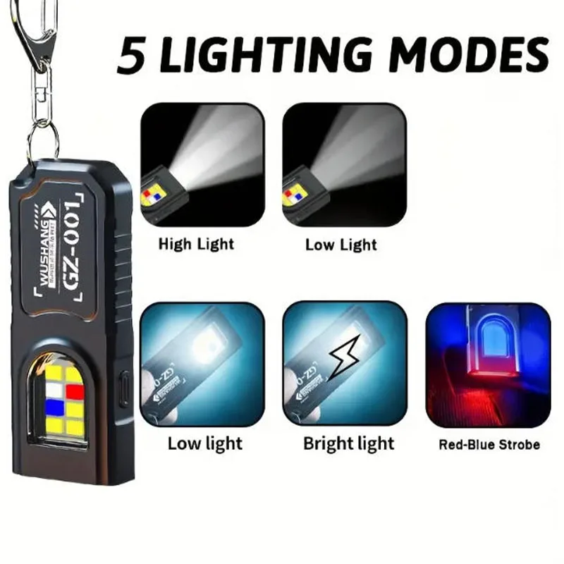 Powerful Mini COB LED Keychain - Outdoor Camping Lampe reseña y precio
