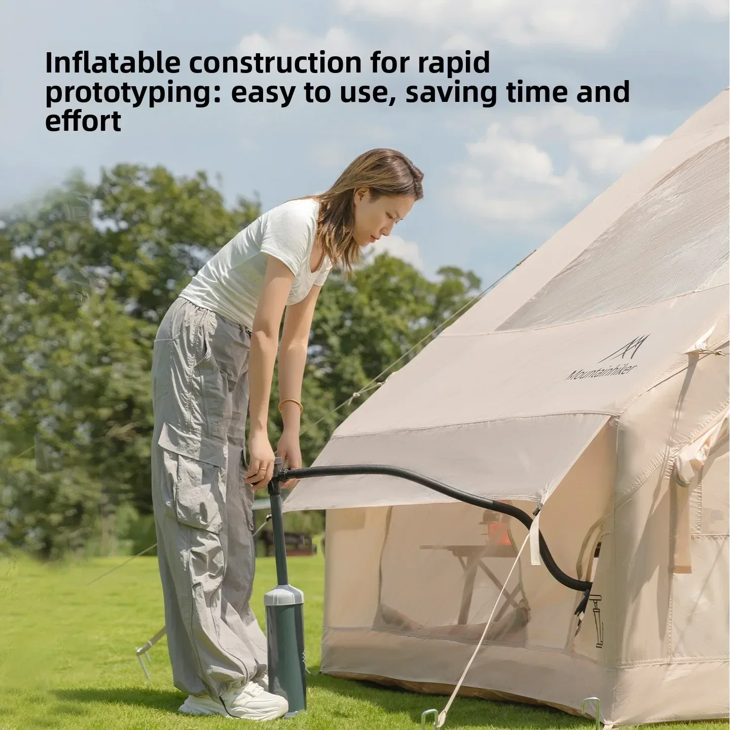 MOUNTAINHIKER Extra Large Infl - Outdoor Camping Inflatable Tent reseña y precio