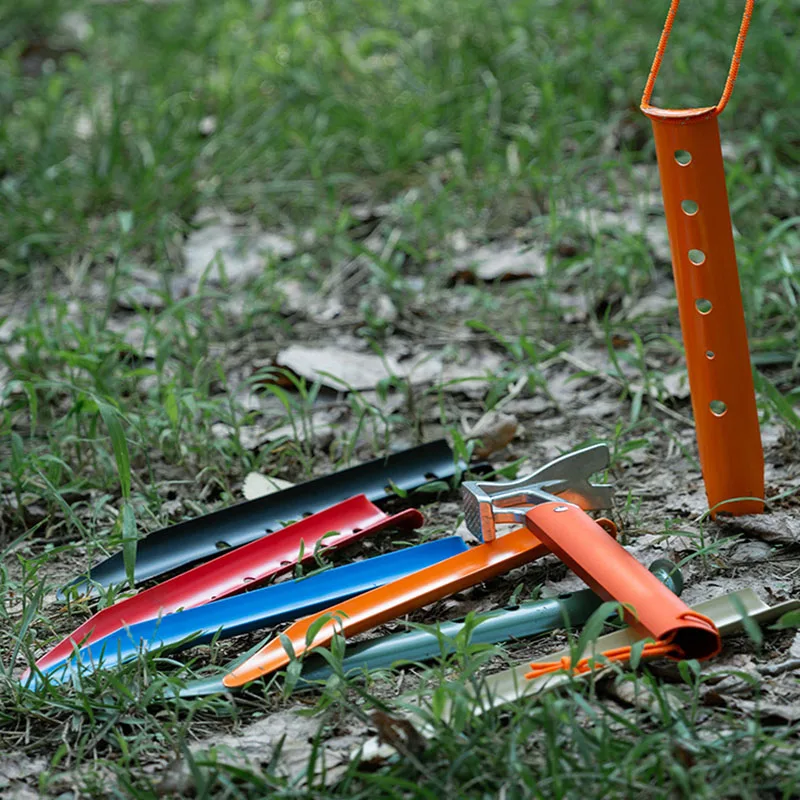 6PCS Beach U-Shape Tent Stakes - Outdoor Camping Tarp reseña y precio