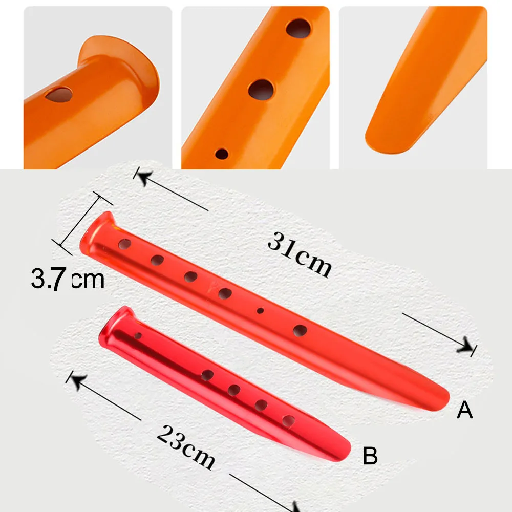 6PCS Beach U-Shape Tent Stakes - Outdoor Camping Tarp reseña y precio
