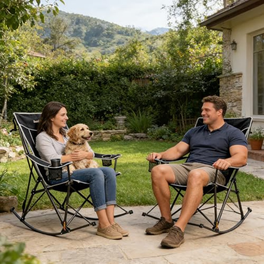 Oversized Folding Rocking Camp - Outdoor Camping Rocker reseña y precio