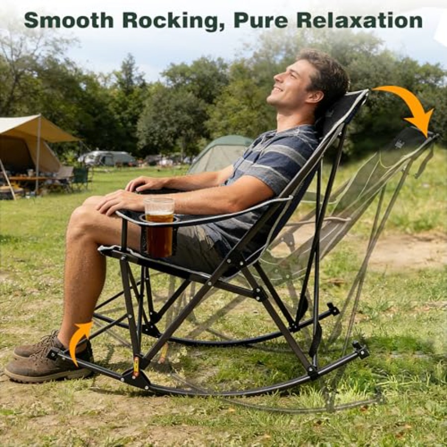 Oversized Folding Rocking Camp - Outdoor Camping Rocker reseña y precio