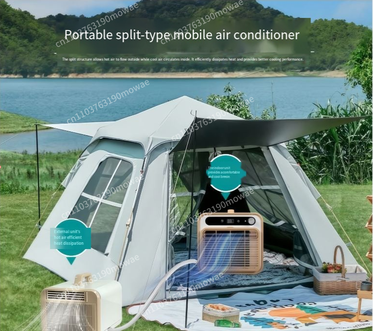 Portable camping tent air cond - Outdoor Camping Air Conditioner reseña y precio