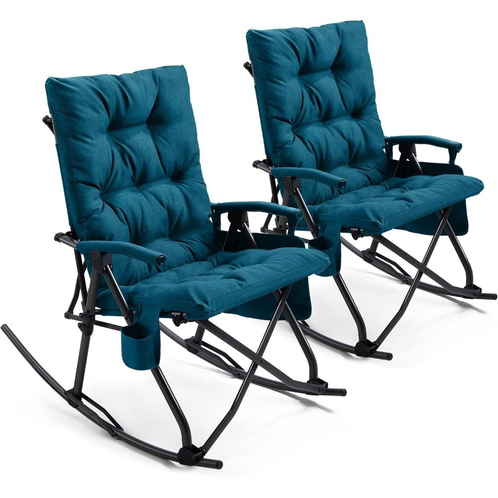 Oversized Heavy Duty Folding R - Outdoor Camping Rocker reseña y precio