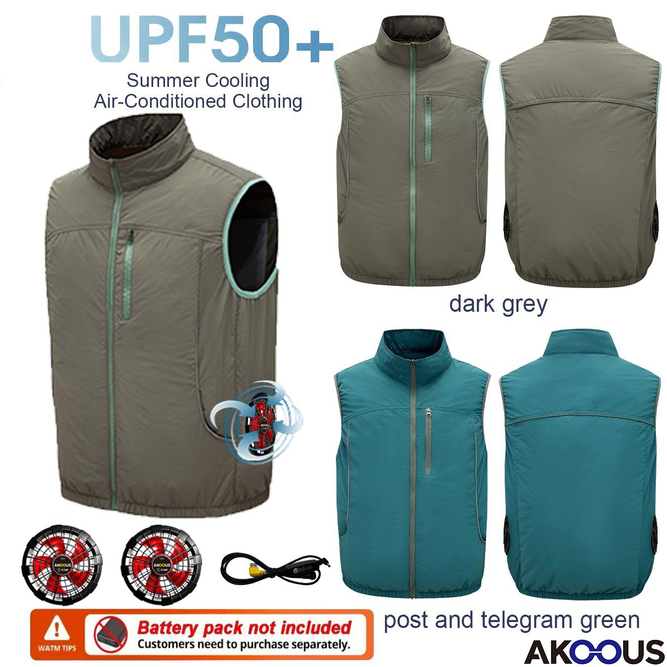 12V 5V USB Sleeveless Cooling  - Outdoor Camping Air Conditioner reseña y precio