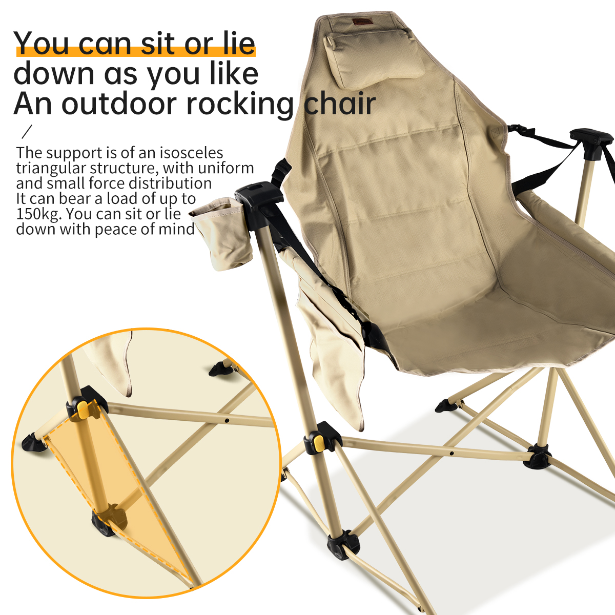 Outdoor Hammock Camping Chair, - Outdoor Camping Rocker reseña y precio