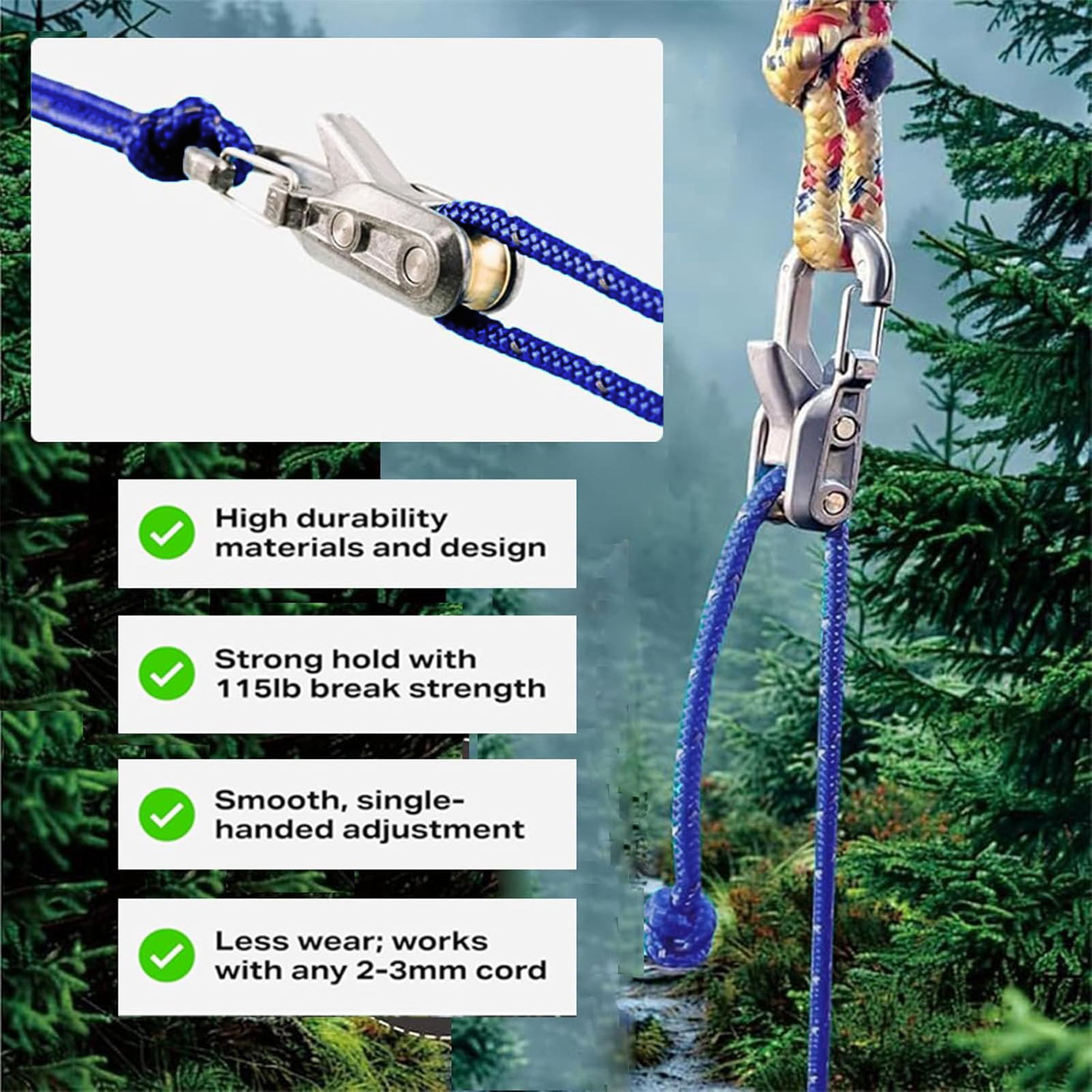 2/4/6-Pack Rope Tightening Too - Outdoor Camping Tarp reseña y precio
