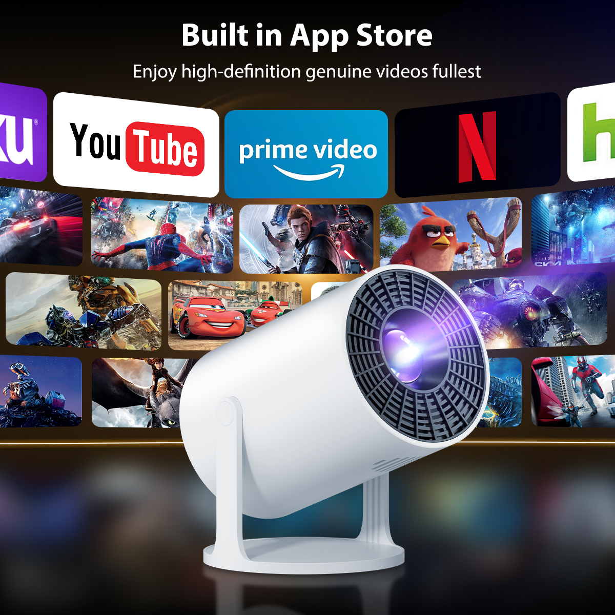 M300 Mini Projector 4K HD Nati - Outdoor Camping Tv reseña y precio