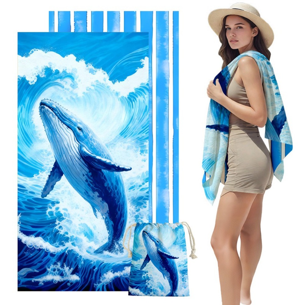 Fish Tail Print Beach Towels a - Outdoor Camping Mat reseña y precio